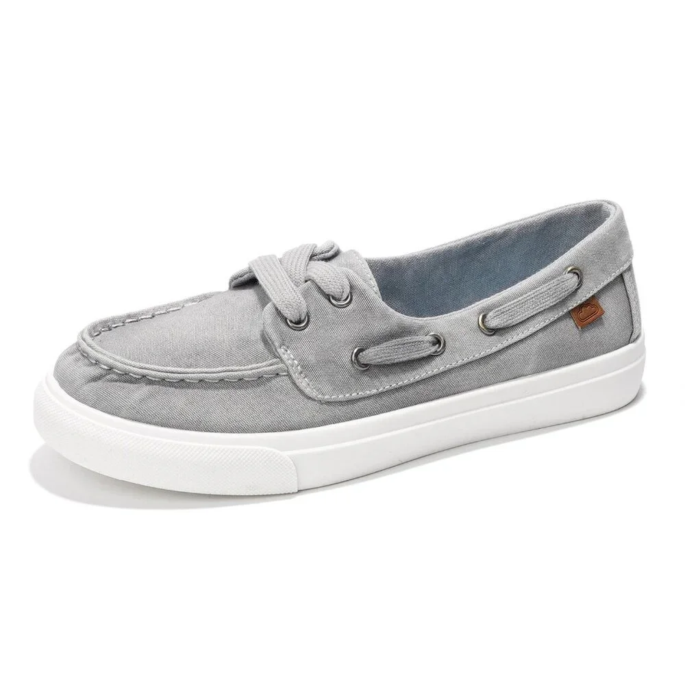 Project Cloud Seasalt Gray Memory Foam Canvas Boat Shoes Sneakers Women's 8 - Picture 3 of 8